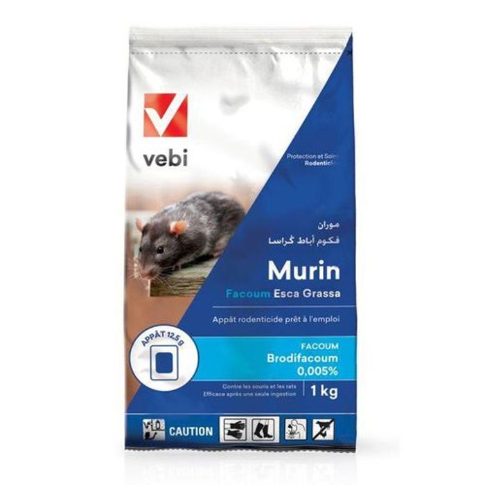 VEBI Raticide Murin Esca Grassa 1kg