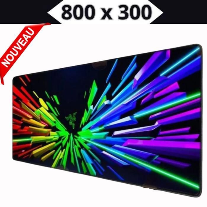 Tapis de souris Gamer pour les jeux sur notebook,800 x 300 Mouse pad XXXL pour clavier
