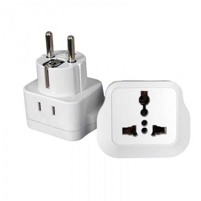 Adaptateur de prise HJT Connecter de nombreux types de fiche à une prise courant