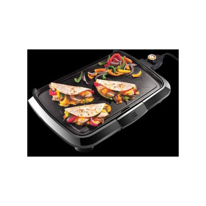 Technoswiss Planche et Plaque à Grillades électrique, anti-adhésive, 1200W, pour des grillades savoureuses.