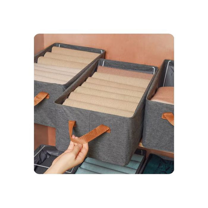 Sac de Rangement - Non spécifié - Armoire à Vêtements - Cadre en Acier - Double Couche - Nylon