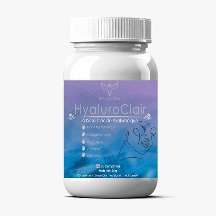 HyaluroClair à base d'acide hyaluronique 60 Comprimés