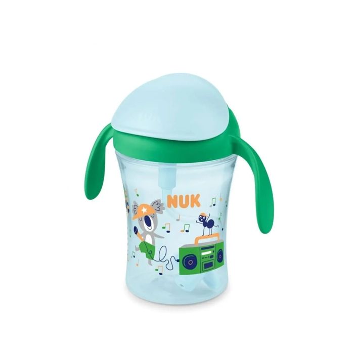 Tasse avec paille - NUK - Motion Cup - 230ml - Sans BPA - Poignées ergonomiques