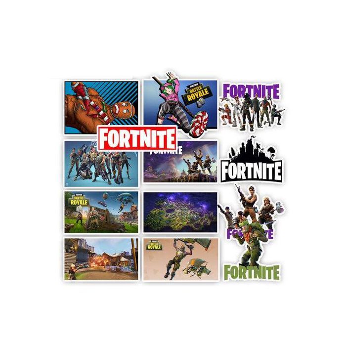 Stickers - Fortnite - 46pcs - Multicolore - Décoration murale - Waterproof