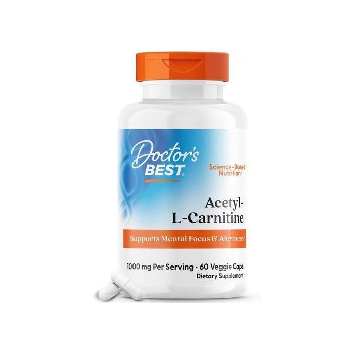 Doctor's BEST Acetyl -L-Carnitine 1000mg, ( 500mg par capsule ), 60 capsules végétariennes