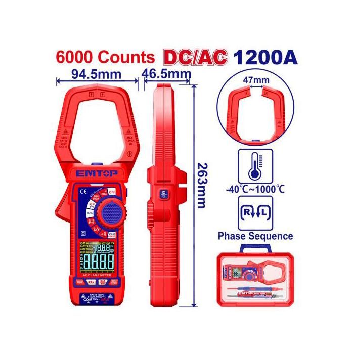 Pince ampèremétrique DC/AC - 1000A