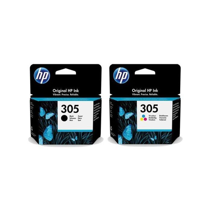 Hp Pack cartouche d'origine 305 Noir+305 Couleur