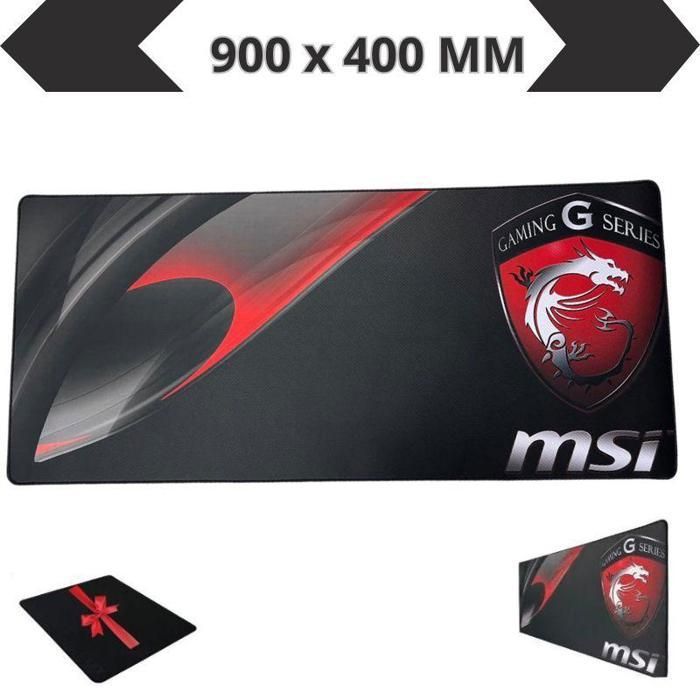 Tapis de souris Gamer pour les jeux sur notebook,MSI 900 x 400  Mouse pad XXXL pour clavier