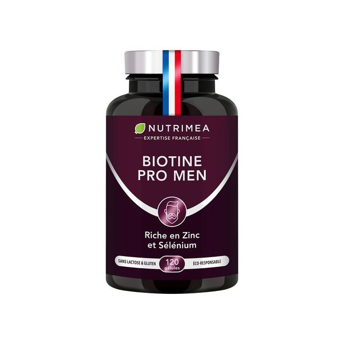 Nutrimea Biotine Pro Men cheveux et barbe - Nutribeard - 120 comprimés - Made in France