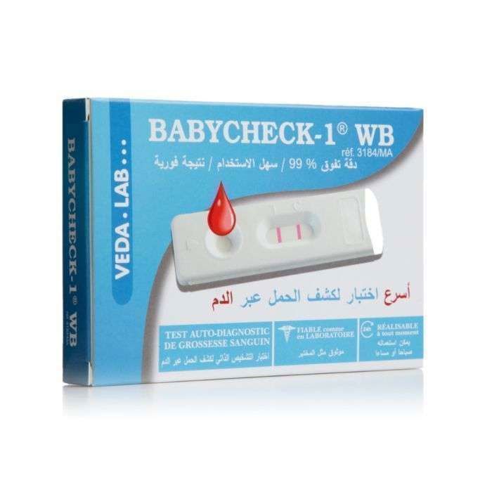 BABYCHECK - 1 Test de Grossesse Sanguin Auto-Diagnostic