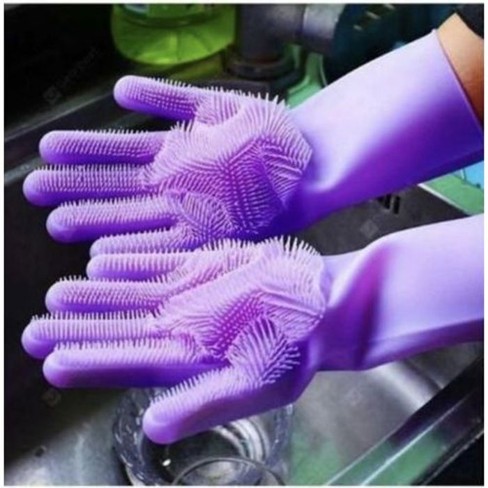 Gants de ménage chauds Gant imperméable long nettoyage