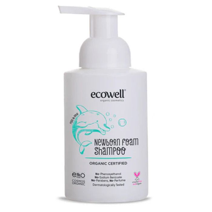 Shampoing Mousse pour nouveau-né corps et cheveu BIO, 300ML - ECOWELL