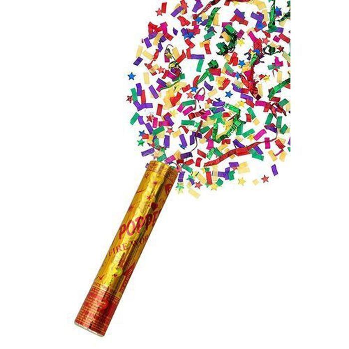 Accessoire de fête - Party Popper - Multicolore - Papier - Intérieur - Mixte