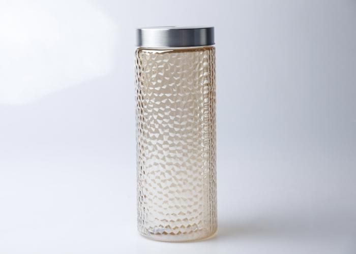 Bocal en Verre avec Couvercle Inox 11,3x27,2 cm C3309-4