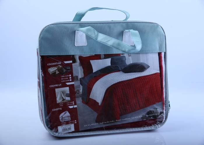 Couette - GENERIC - 1 place - 180x230 cm - Uni - Lavable - Rouge