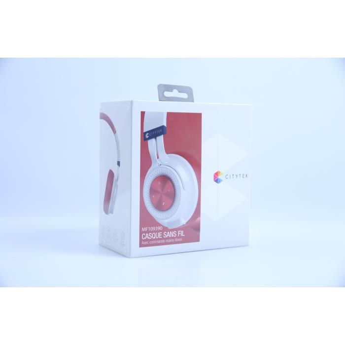 Casque Bluetooth Pliable Noir MF109390B Citytek