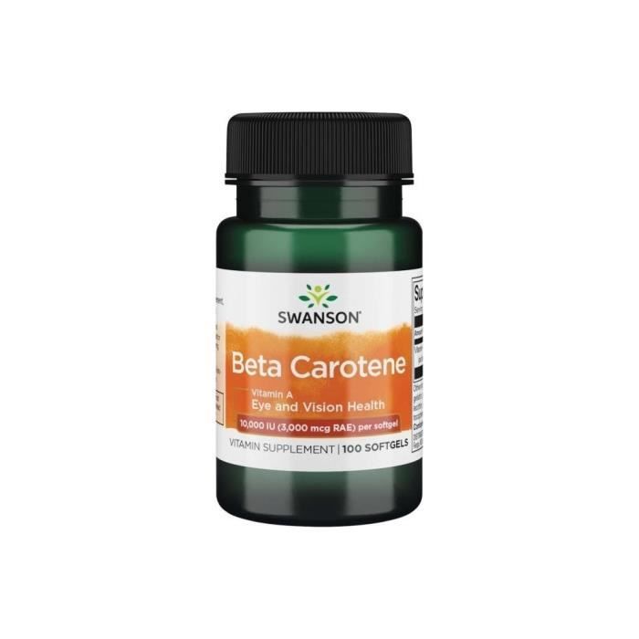 Compléments alimentaires Beta Carotene 100 Kaps BI7292 , Swanson,