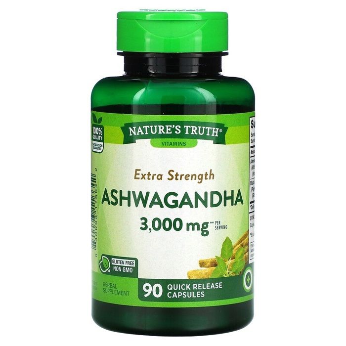 Nature'S Truth Ashwagandha extrapuissant, 1500 mg, 90 capsules à libération rapide