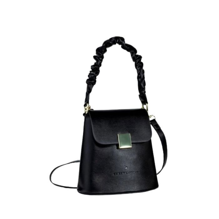 Sac à main - EMILY WESTWOOD - Emily Ruby Noir - Sac seau - Bandoulière réglable - Fermeture rabat