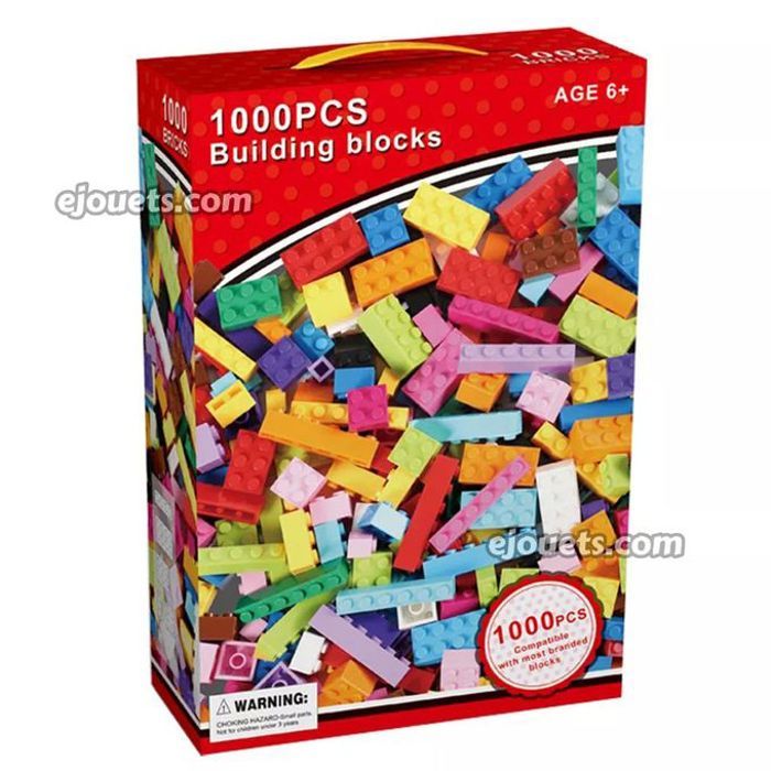 Blocs de construction pour enfants : 1000 pièces - bricolage créatif