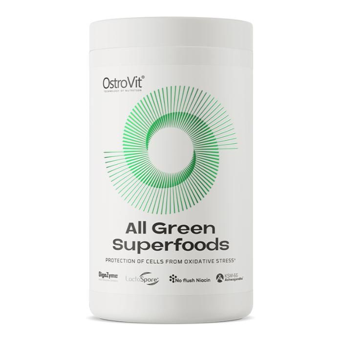 All Green Superfoods 345 g Naturel - Extraits de Pantes, Champignons, Huile MCT eT Vitamines
