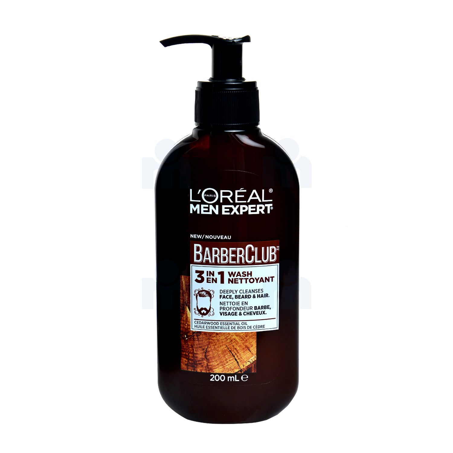 L'Oréal Men Expert - Barber Club 3 en 1 nettoyant cheveux, visage et barbe 200 ml