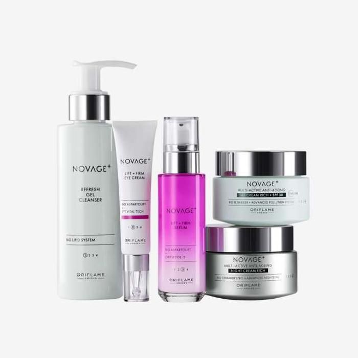 Routine Riche Novage+ Lift + Firm: Ensemble de 5 produits de taille standard