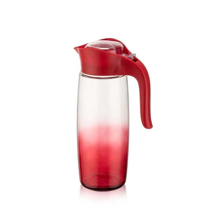 pichet ovale arc en ciel - rouge