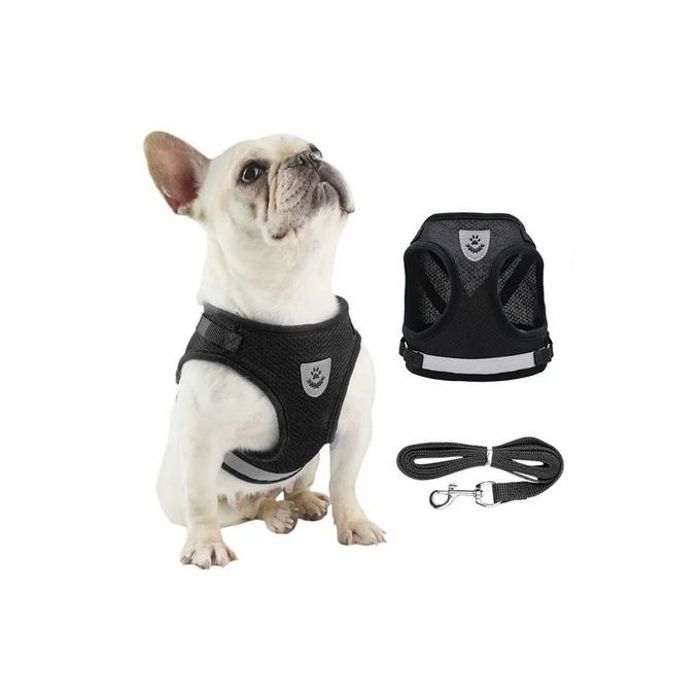 Maillot de corps en maille pour animaux, laisse réglable, contrôle facile, collier pour chien xl