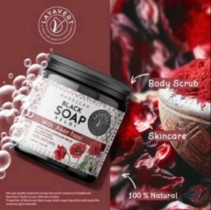 Savon - Aker Fassi - 200 gr - Infusé à l'Aker Fassi - Nourrissant - Sans parabène