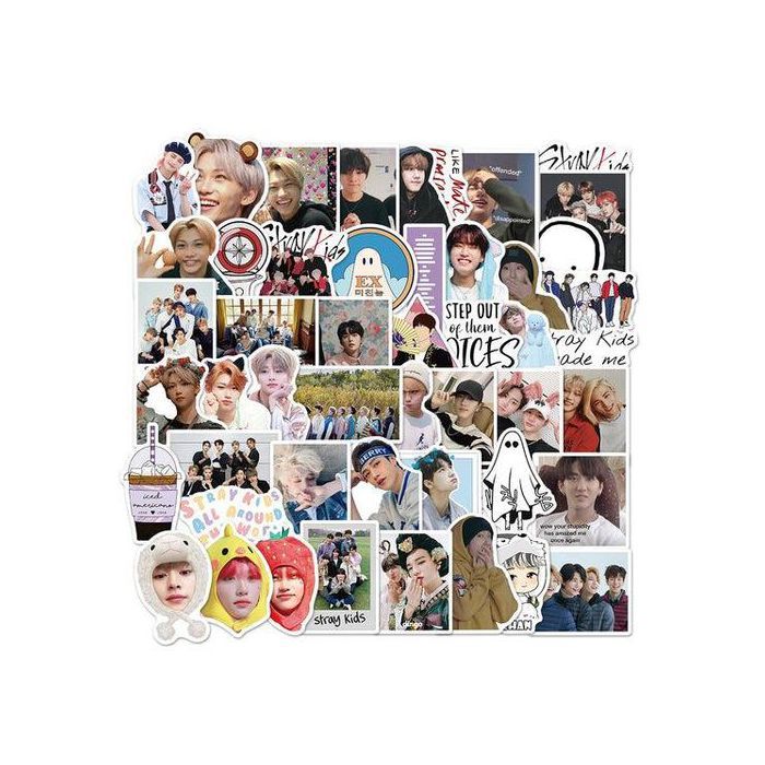 Stickers - Stray Kids - 50pcs - Multicolore - Décoration murale - Waterproof