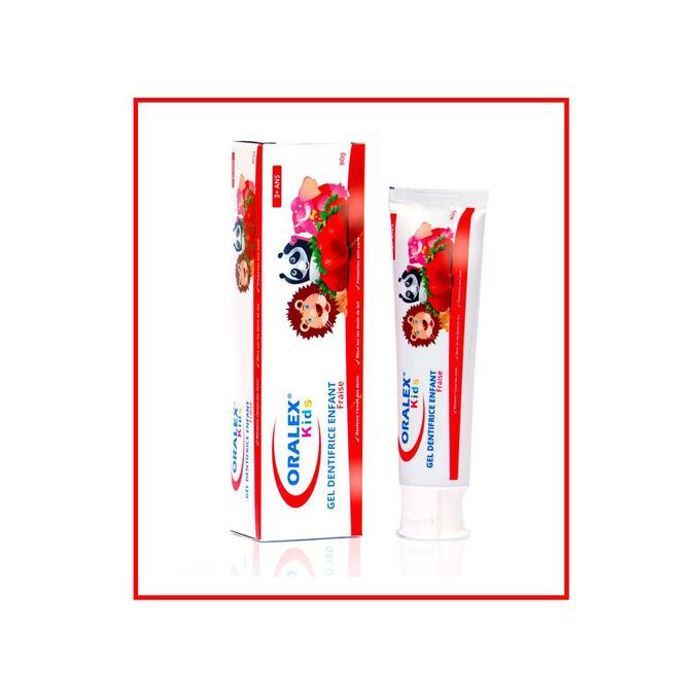 Gel Dentifrice - ORALEX - Kids - Fraise - 80g - Protection Dentaire Enfant