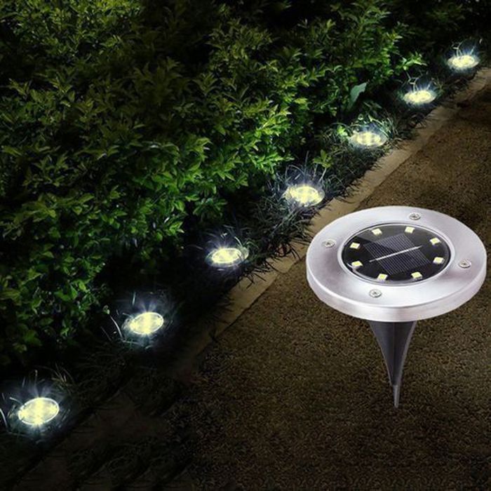 Lampe Solaire - Disk Light - Extérieur - LED - Autonome - Résistante aux intempéries