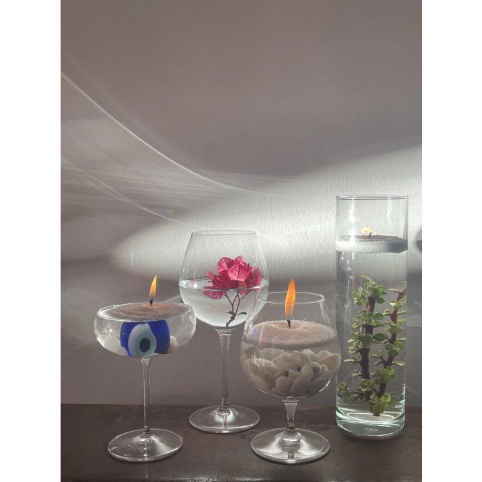 Bougie - Perlée - Blanche - 250g - Cire végétale - Écologique - Élégante