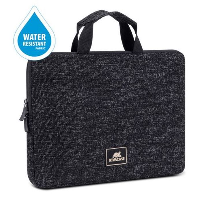 Housse pour ordinateur portable - Rivacase - 7913 - Résistante à l'eau - Doublure en peluche - Noir