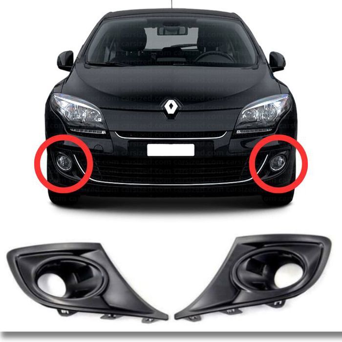 Jeux Cache Phare secour Avant pour Renault Megane 3 III