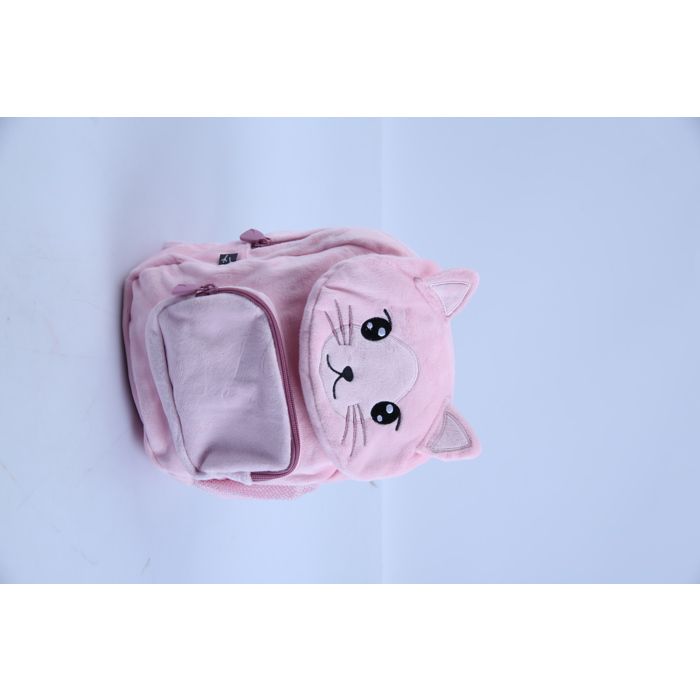 SAC GOUTER 27CM PELUCHE CHAT ROSE AUCHAN
