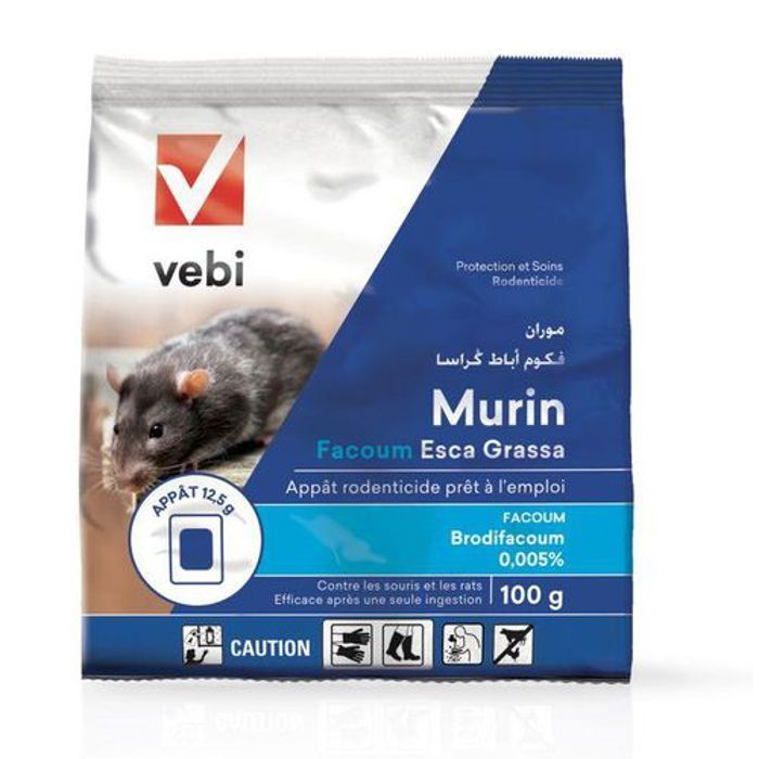 VEBI Raticide Murin Esca Grassa 100g