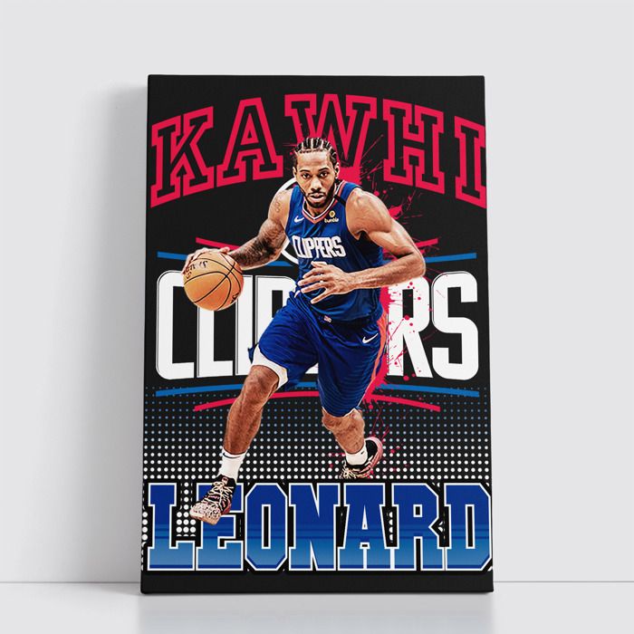 Tableau NBA sur Toile – Affiche Murale 25x40 cm avec Équipes et Joueurs Légendaires du Basket 200