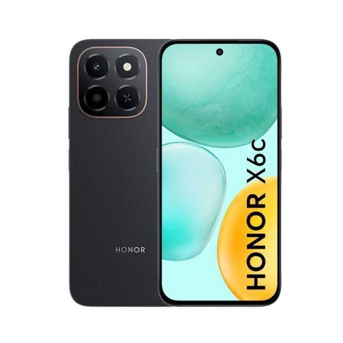Honor X6c 6.6" (256GB / 6GB jusqu'à 12Go ) - 5300 mAh/35W - 50MP - AI Button AI Eraser - Midnight Black