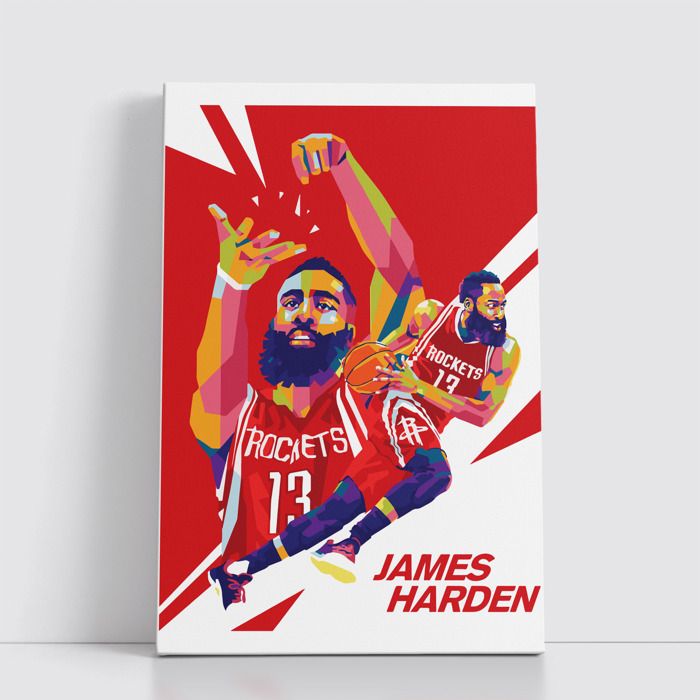 Tableau NBA sur Toile – Affiche Murale 25x40 cm avec Équipes et Joueurs Légendaires du Basket 22