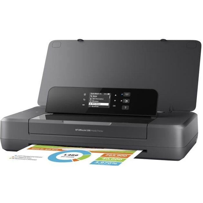 Imprimante mobile - HP - Officejet 202 - Jet d'encre - A4/Legal - 1200 x 1200 ppp