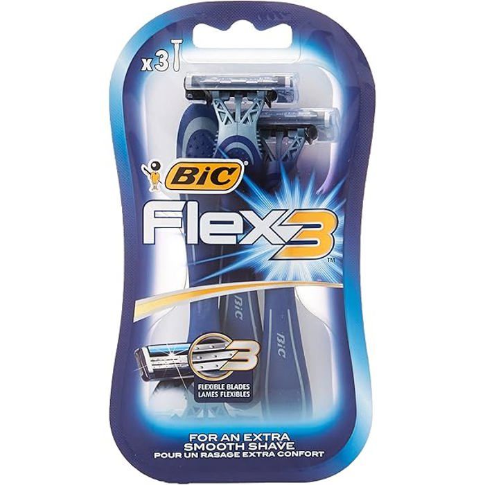 Rasoir 3 Lames Flex 3 Bic x3