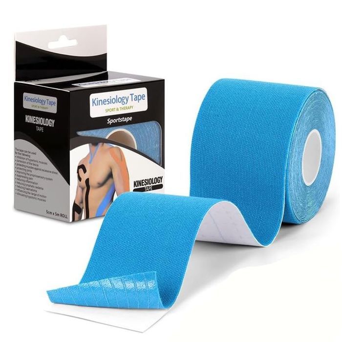 Bande Lasto élastique de sport Kinesiologique 5cm x 5m Medical Tape Sport