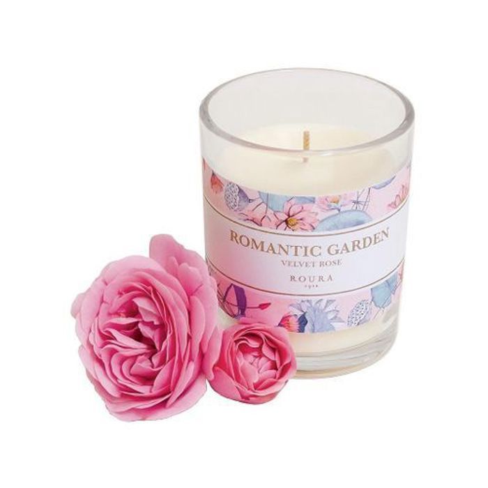 ROURA Bougie Verre Spring Romantic Garden