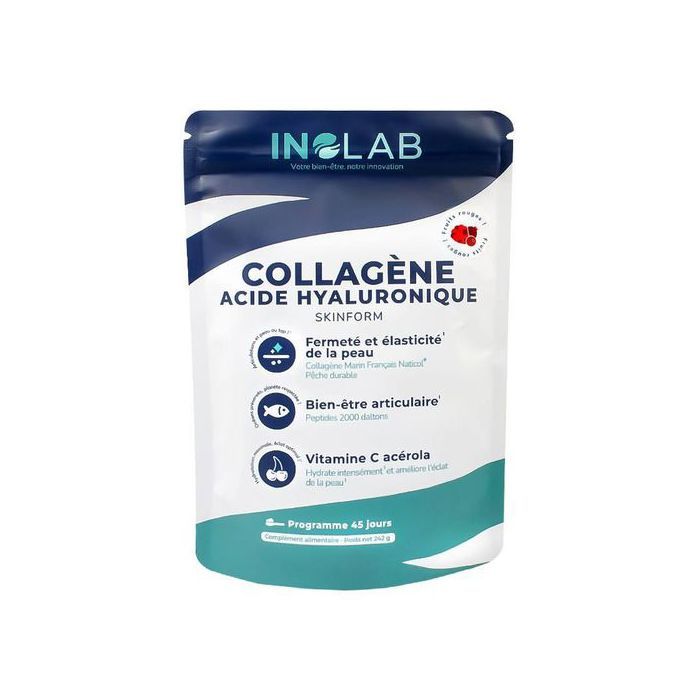 Laboratoire Inolab Collagène Marin arôme fruits rouges - Peau & Articulations -