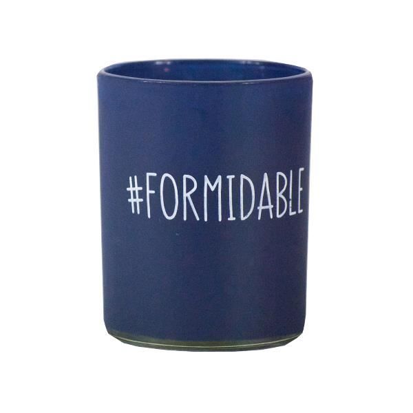 1 Bougie Parfumée Vanille - Hauteur 9 cm - Couleur aléatoire - Design avec message