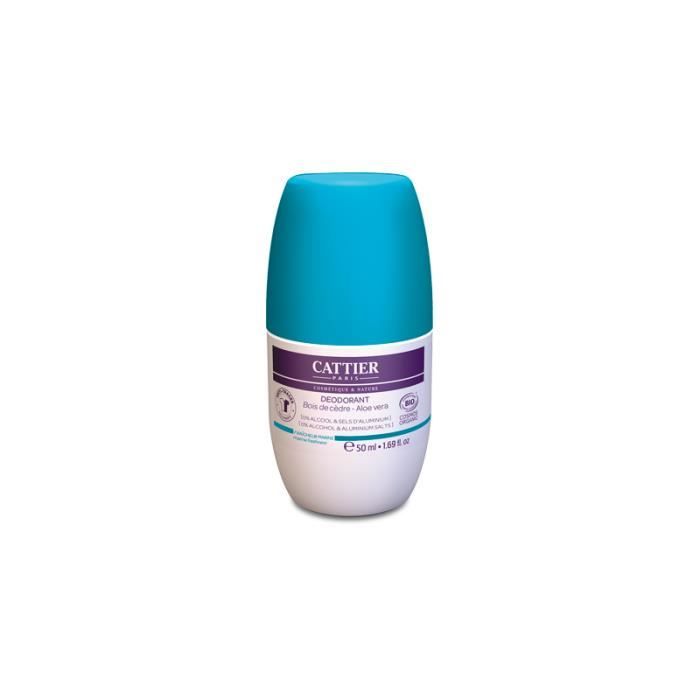 Déodorant - CATTIER - Fraîcheur Marine - 50ml - Sans alcool - Anti-bactérien