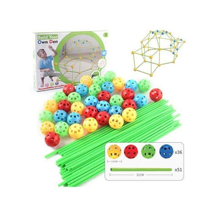 Kit de construction de forts pour enfants : construisez des forts de toutes formes et tailles