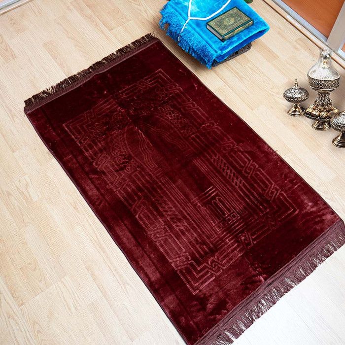 Tapis de prière - AL Imane - Marron foncé - Fibres naturelles - Rectangulaire - Style oriental